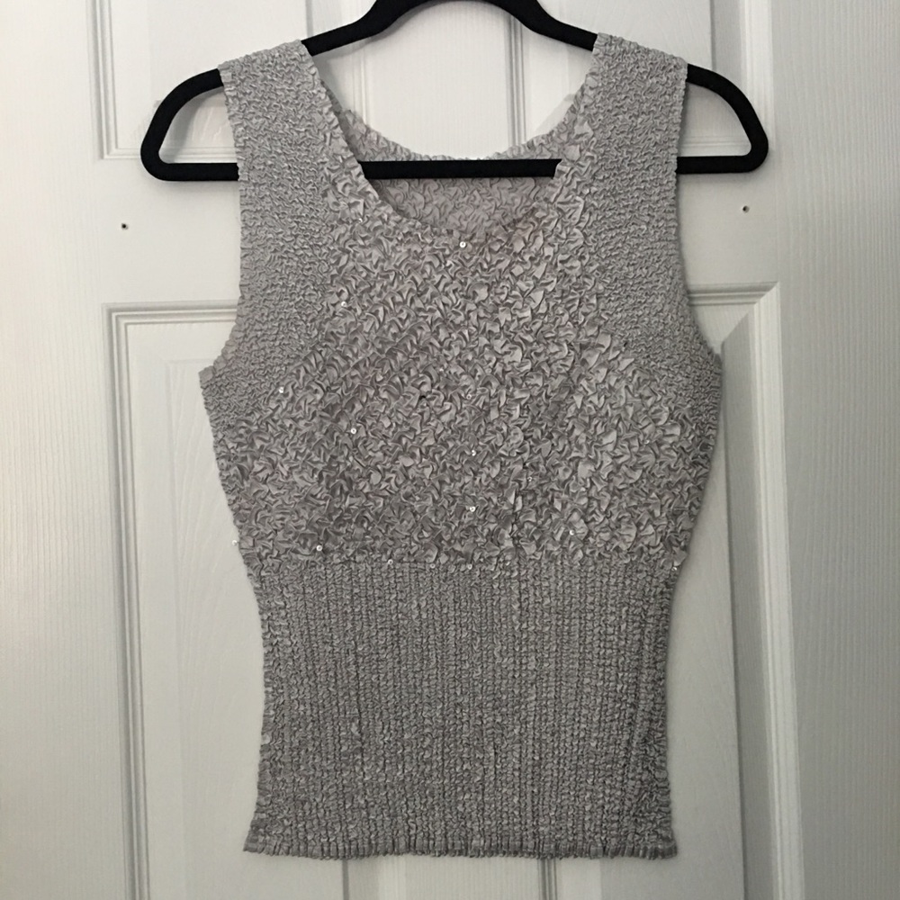 Silver Sequined Shirt